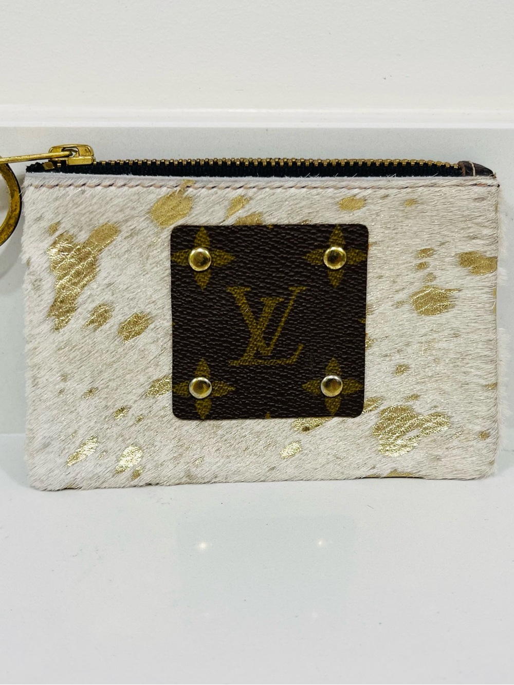 NEW! LV Upcycled Cardholder NWT